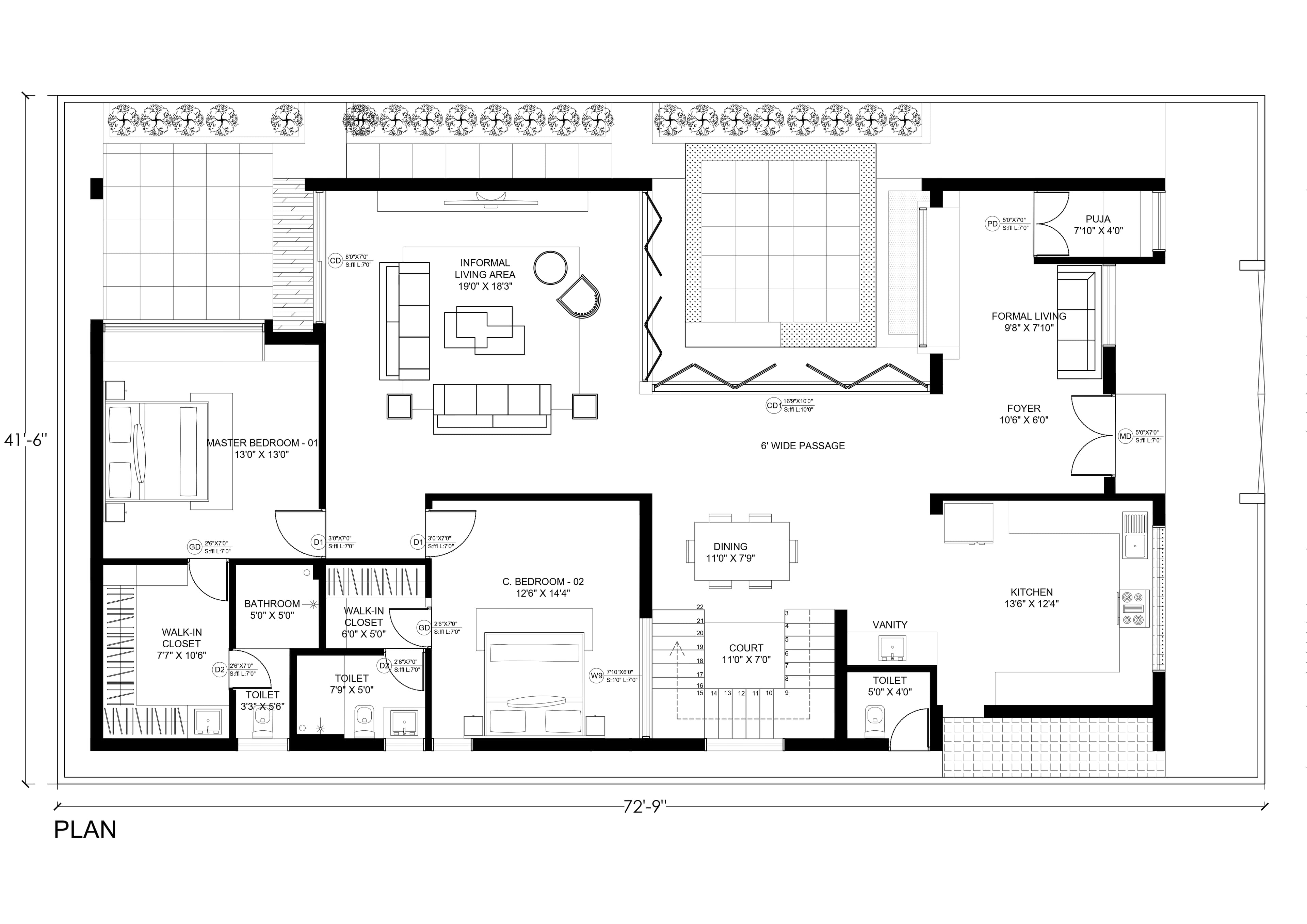 Courtyard House image